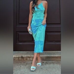 Sabo skirt Taliah Midi strappy Dress Sz L